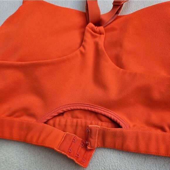 Fabletics Adele Racerback High Support Sports Bra Orange - Picture 11 of 12